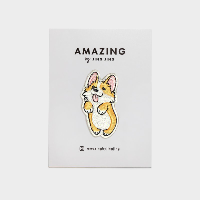 Sticker布貼 - CORGI - 襟章/徽章 - 繡線 