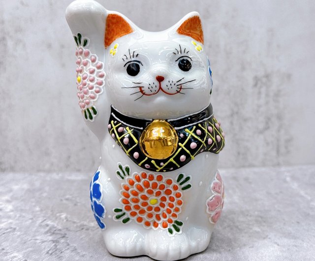 九谷焼招き猫 | 花 No.4 - ショップ ourlittlezoneluckycat 置物 - Pinkoi