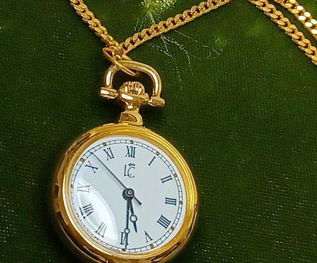 ヴィンテージジュエリー、フランス、リモージュのクォーツ懐中時計 ...