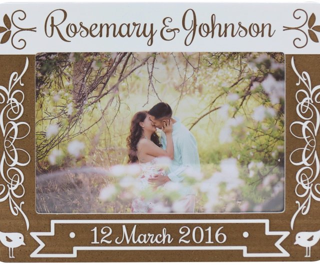 Personalized Romantic Picture Frames - Carved In Love