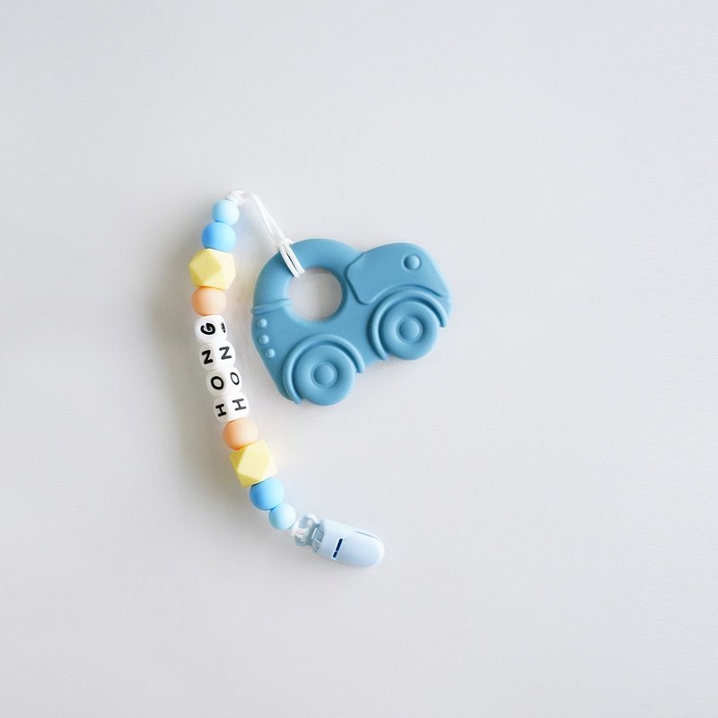 12 pieces of hong blue car teether + customized pacifier chain - ของเล่นเด็ก - วัสดุอื่นๆ หลากหลายสี