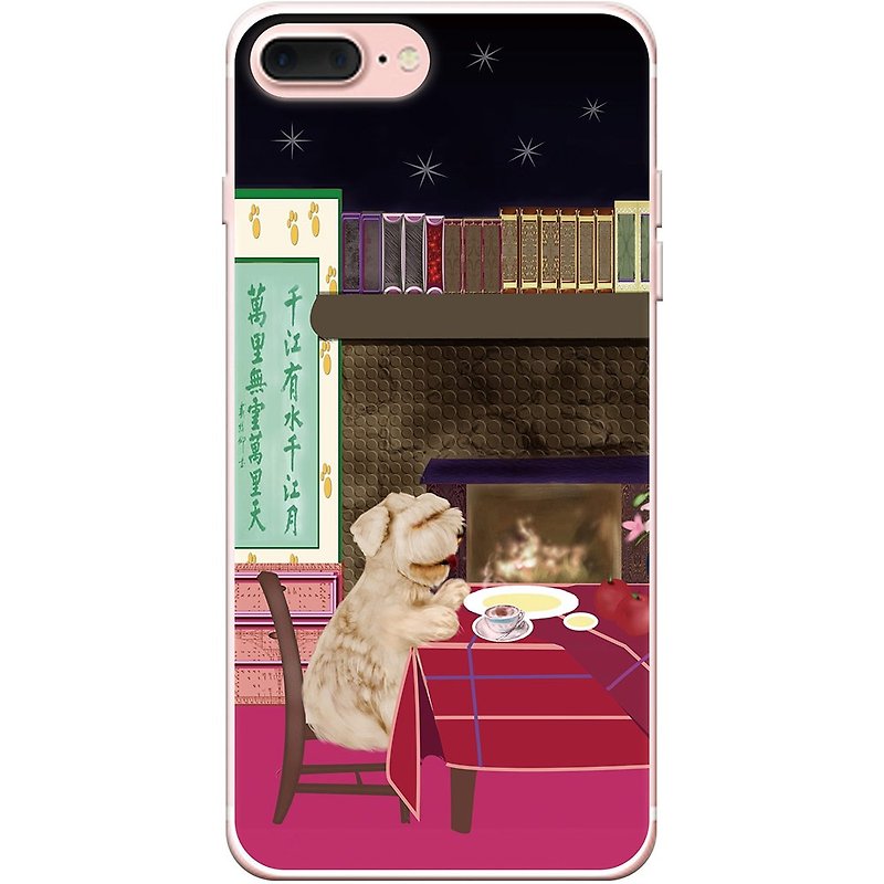 New generation - [dog face of the people who come to dinner] - Iraq Dai Xuan-TPU phone protection shell "iPhone / Samsung / HTC / LG / Sony / millet / OPPO", AA0AF154 - เคส/ซองมือถือ - ซิลิคอน หลากหลายสี