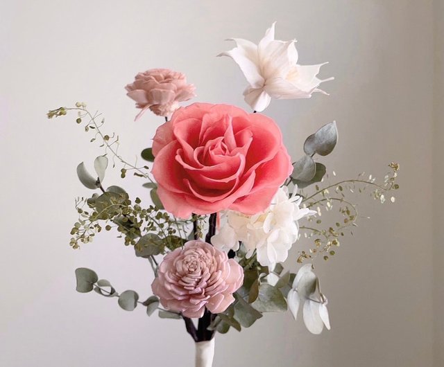 Rose Tree - Dried Flower Arrangement with Rose and Seeds on Natural –  CactiCo