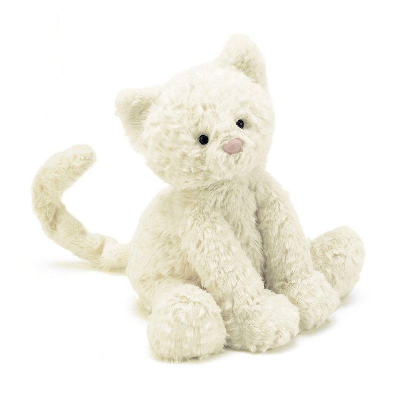 Jellycat Fuddlewuddle Kitty 23cm - ตุ๊กตา - เส้นใยสังเคราะห์ ขาว