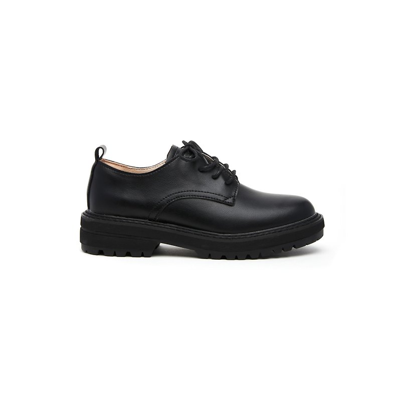 Hong Kong brand Karin Oxfords Oxford shoes black - รองเท้าอ็อกฟอร์ดผู้หญิง - หนังแท้ สีดำ