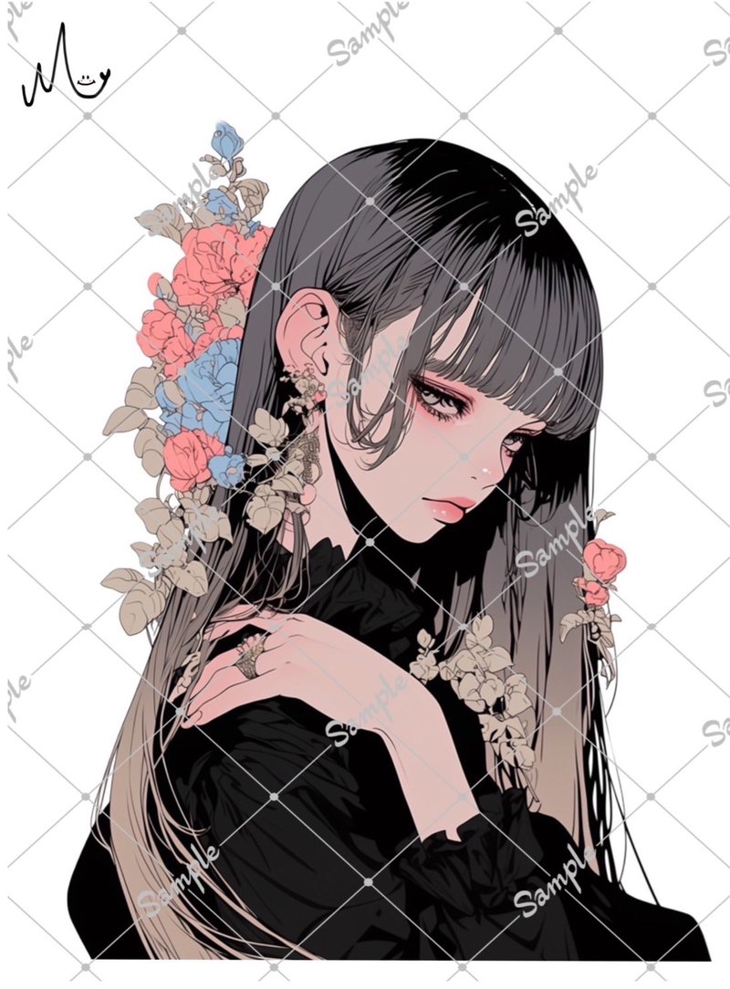 オリジナル人物ステッカー - 貼紙 - 紙 