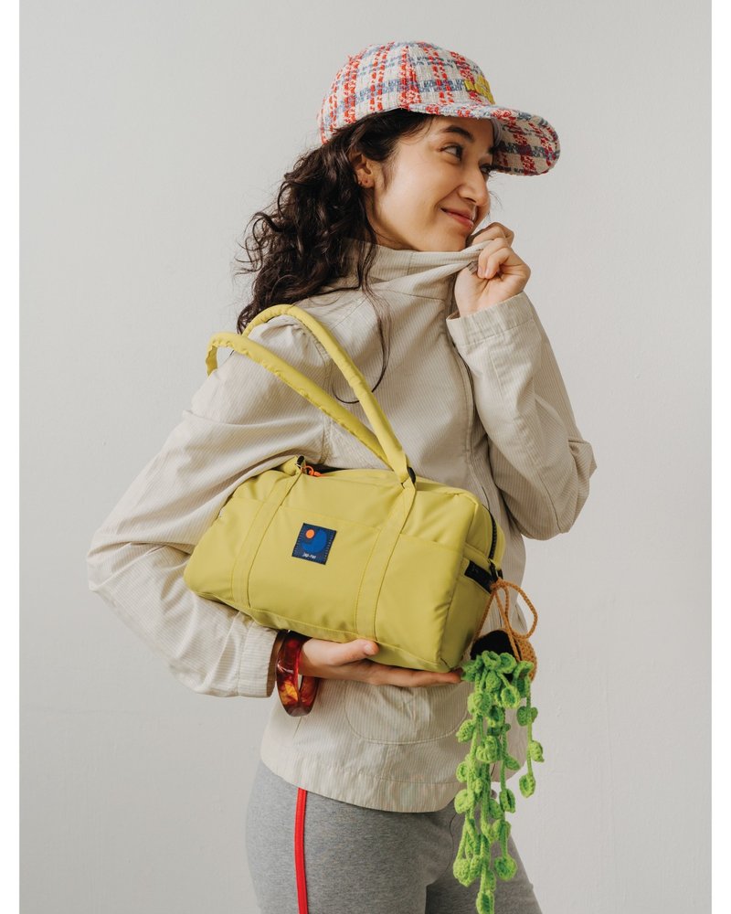 japfac CUBE Bag : Lemon - 側背包/斜背包 - 尼龍 黃色