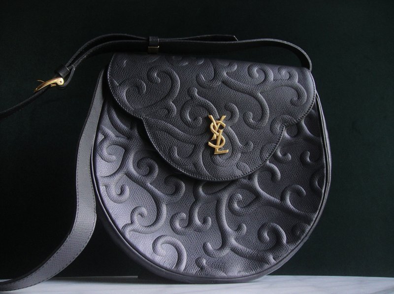 Glorious Era OLD ERA_Early Rare French Secondhand Antique Bag YSL Shoulder Bag - กระเป๋าแมสเซนเจอร์ - วัสดุอื่นๆ 