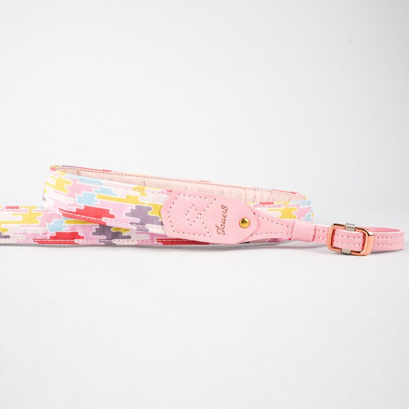 2.5減壓背帶-夕霞-活潑中顯好氣色有活力 - 手機掛繩/背帶 - 棉．麻 藍色