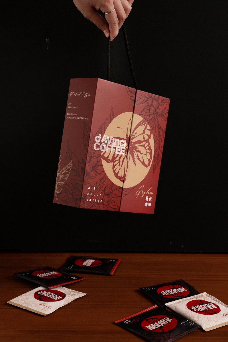 雙重藝伎濾掛禮盒 / 10入 - 咖啡/咖啡豆 - 新鮮食材 紅色