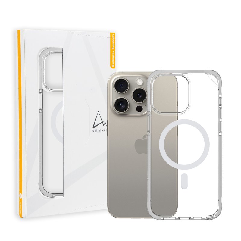 ARMOR iPhone15系列SignaturePRO MagSafe電話保護殼_水晶透明 - AirPods/耳機保護套 - 其他材質 