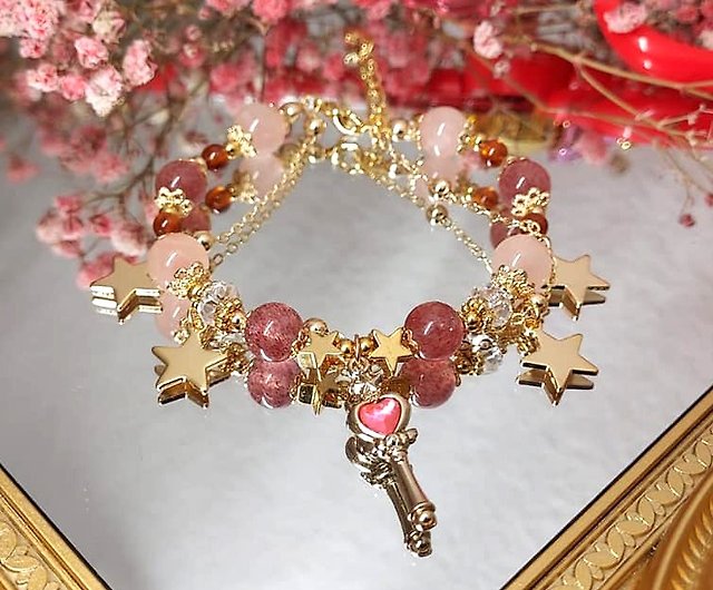 Sailor Moon】Little Rabbit 01 Doujin Crystal DIY Design Bracelet  Customized Gift Shop Camellia Adornments Bracelets Pinkoi