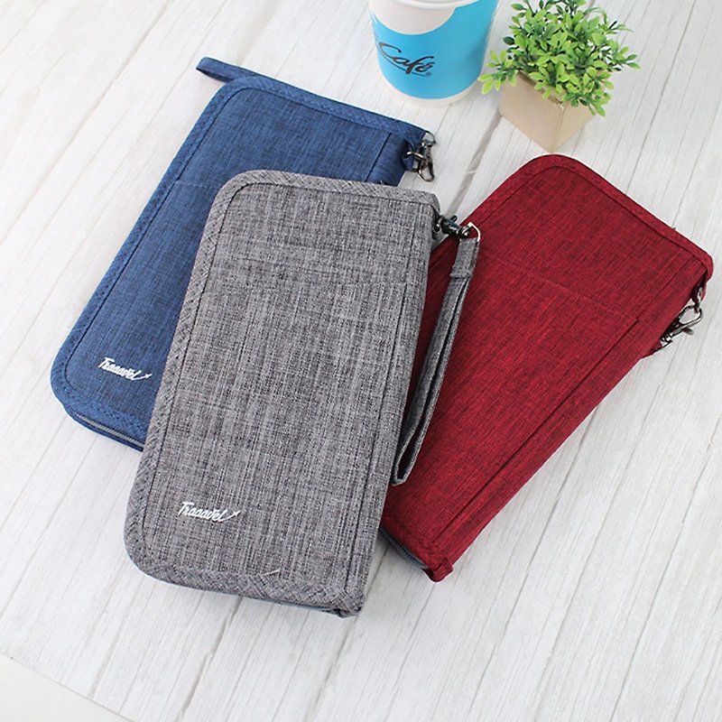 Chuyu Multi-layer Passport Document Storage Bag/Mobile Phone Bag/Wallet/Business Card Holder - Toiletry Bags & Pouches - Nylon Multicolor