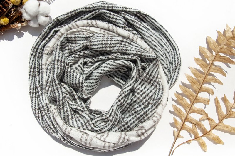 喀什米爾Cashmere 針織圍巾 純羊毛圍巾 手織圍巾 編織圍巾-日本 - 圍巾/披肩 - 羊毛 多色