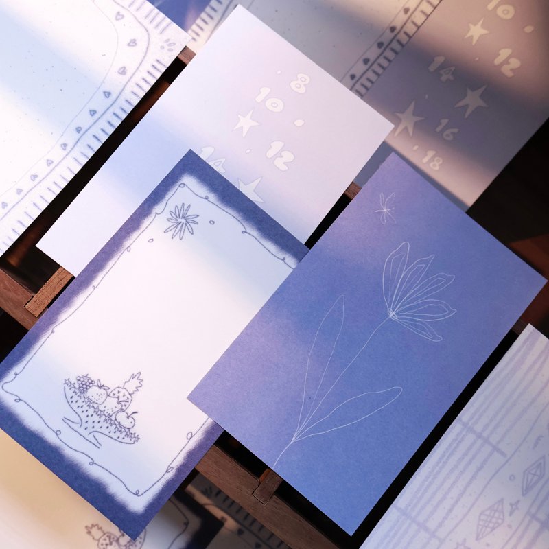 原創鹽系輕復古手帳素材M5系列內頁雙面打印可雙用便簽 - 紙膠帶/和紙/PET - 其他材質 多色