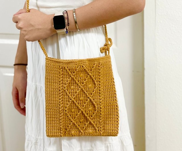 かぎ針編みバッグ - ショップ and K ショルダーバッグ - Pinkoi