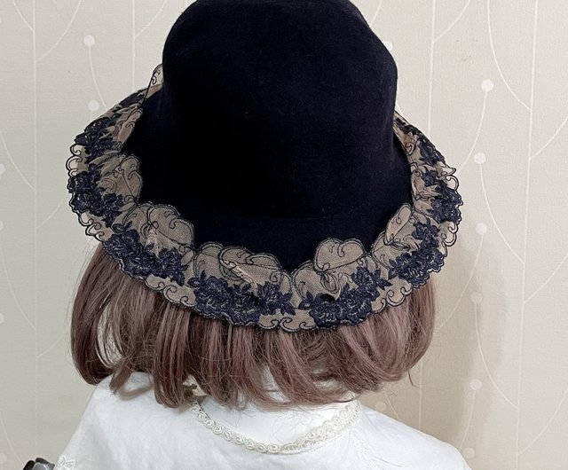 漁師の帽子/張清イギリスの女性刺繍レース帽子日よけ帽帽子