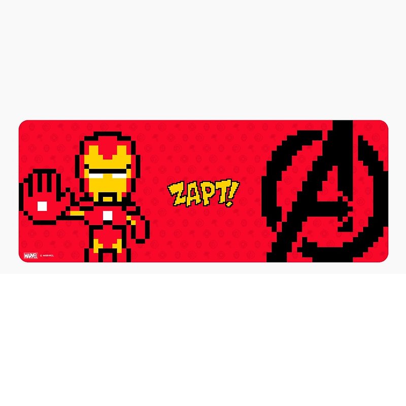 InfoThink Avengers Series E-sports Mouse Pad - 8bits Steel Man - Mouse Pads - Silicone Red