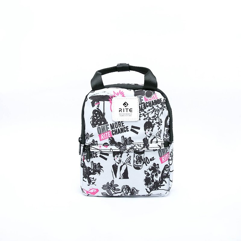 [RITE] Le Tour Series - Dual-use Mini Backpack - PUNK White - Backpacks - Waterproof Material White