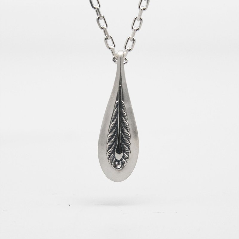 Feather 1 / DN-19 - Necklaces - Sterling Silver Silver