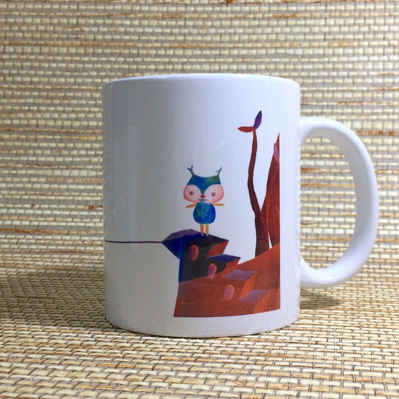 Illustration Mug I Afraid Series-Desert - แก้วมัค/แก้วกาแฟ - เครื่องลายคราม สีม่วง