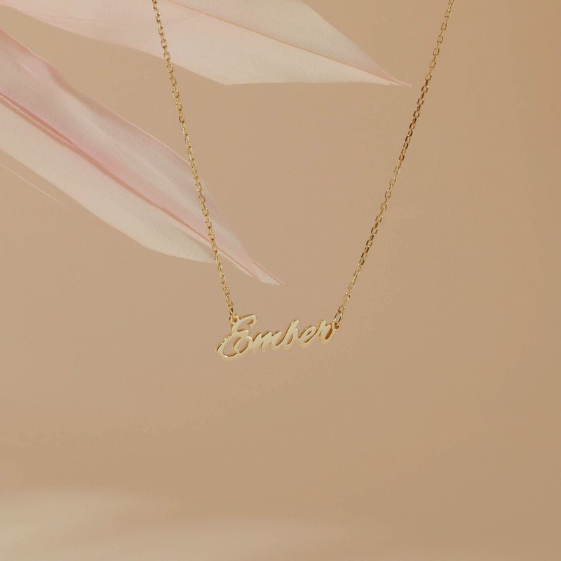 Dainty Personalized Name Necklace Custom HandwriteName Jewelry Name Necklace - Necklaces - Silver Gold