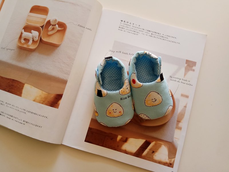 Rice ball kid Miyue gift baby shoes baby shoes 13/14 - Kids' Shoes - Cotton & Hemp Blue