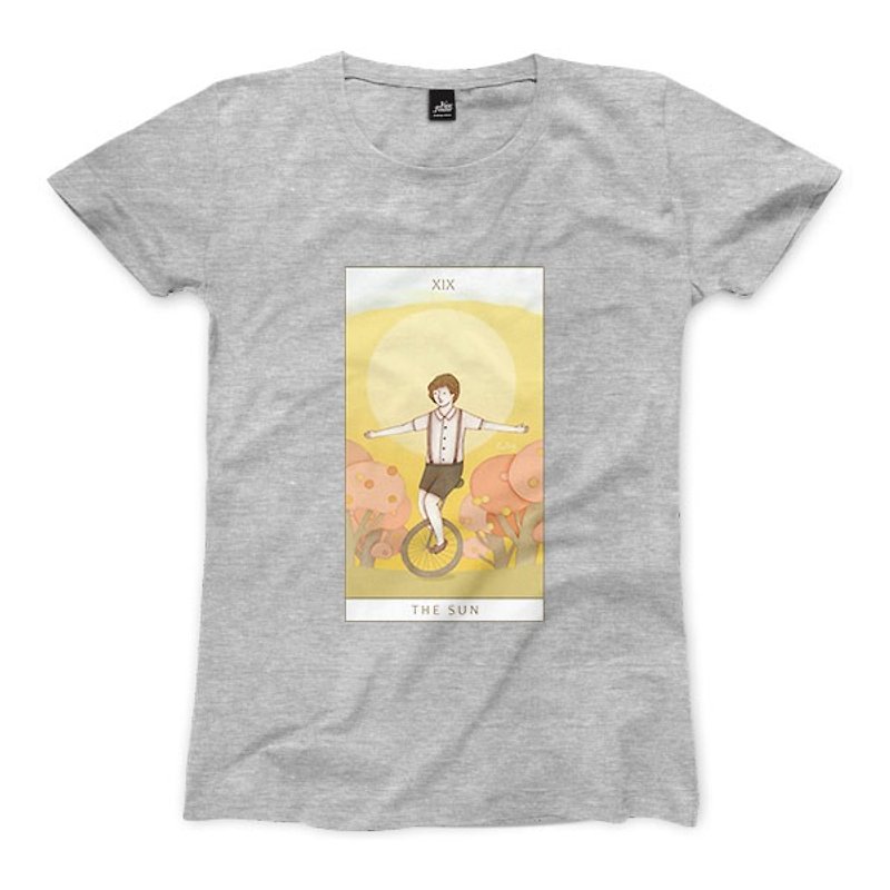 XIX | The Sun - Deep Heather Grey - Women's T-Shirt - Women's T-Shirts - Cotton & Hemp 