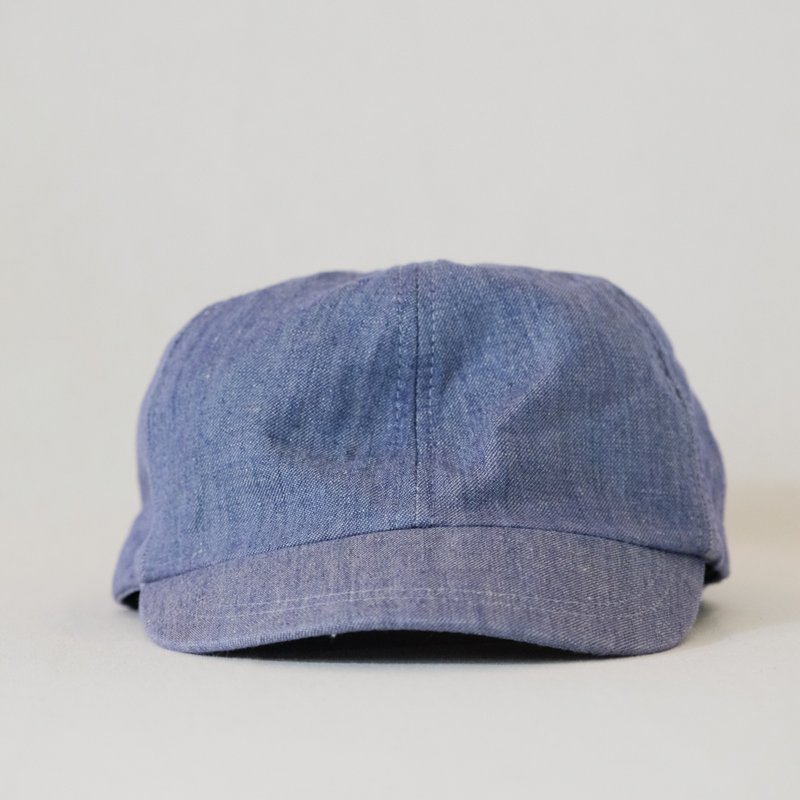 Plain blue Linen boy's hat - Baby Hats & Headbands - Cotton & Hemp Blue