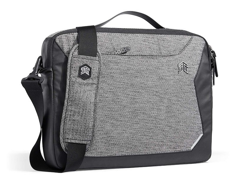 [STM] Myth Dream Series Brief 13 吋 英 English dual-use notebook briefcase (grey rock black) - Briefcases & Doctor Bags - Polyester Black