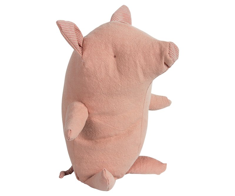 Truffles pig, medium - ตุ๊กตา - ผ้าฝ้าย/ผ้าลินิน สึชมพู