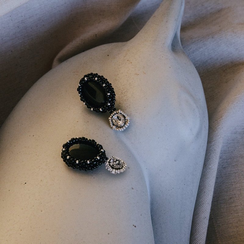 Tiffany Earrings 蒂芬妮耳飾 - 耳環/耳夾/耳骨夾 - 玻璃 銀色