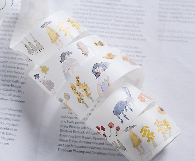 Washi Tape - A Beautiful Day, Japanese Washi Tape, Cute Girls Illustration,  BuJo - Shop dodolulu Washi Tape - Pinkoi
