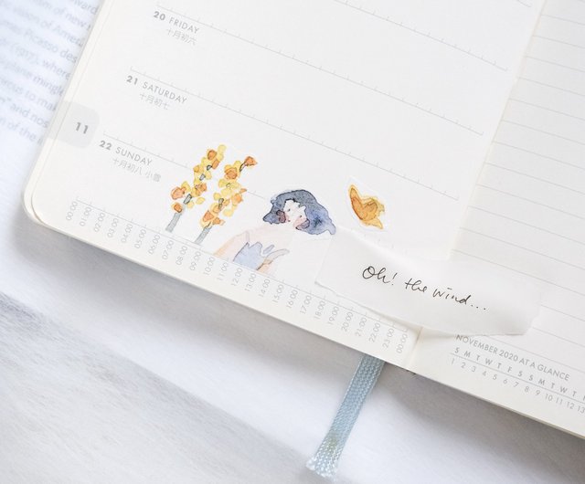 Washi Tape - A Beautiful Day, Japanese Washi Tape, Cute Girls Illustration,  BuJo - Shop dodolulu Washi Tape - Pinkoi