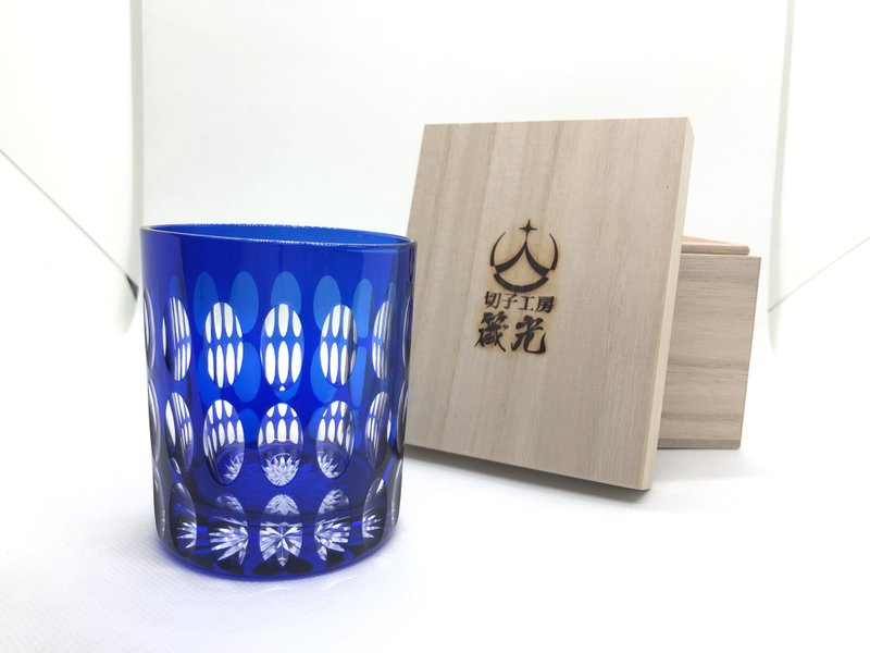 オーバルロックグラス - 玻璃杯 - 玻璃 藍色