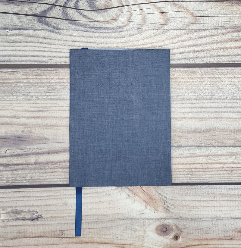 Book Cover/Book Jacket - Navy Blue Denim - 書套/書衣 - 其他材質 