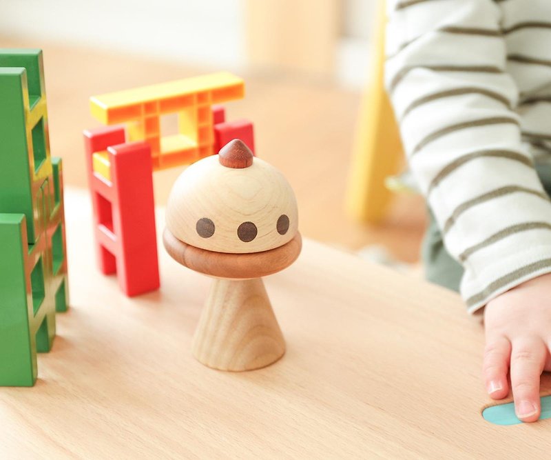 旭川クラフト コド木工 くるくるUFO - 知育玩具・ぬいぐるみ - 木製 