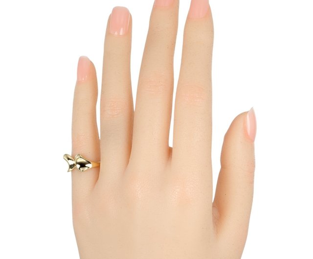 Tiffany & Co. ゴールド リボンリング TIFFANY&Co. ティファニー リボン リング・指輪 K18イエローゴールド