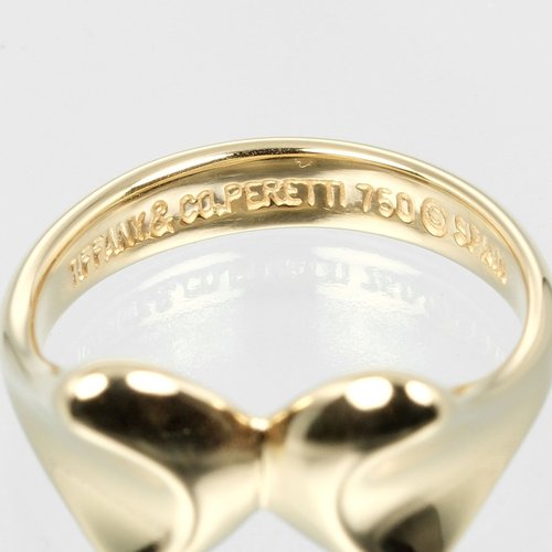 日本直送】ティファニー TIFFANY&Co. リボン 7号 リング 指輪 K18YG