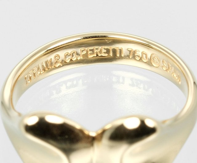 Tiffany & Co. ゴールド リボンリング 日本直送】ティファニー TIFFANY&Co. リボン 7号 リング 指輪 K18YG