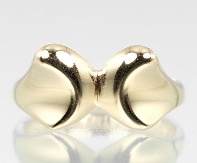 日本直送】ティファニー TIFFANY&Co. リボン 7号 リング 指輪 K18YG