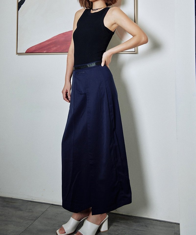 ワンポケットシティドレス - スカート - その他の素材 ブルー