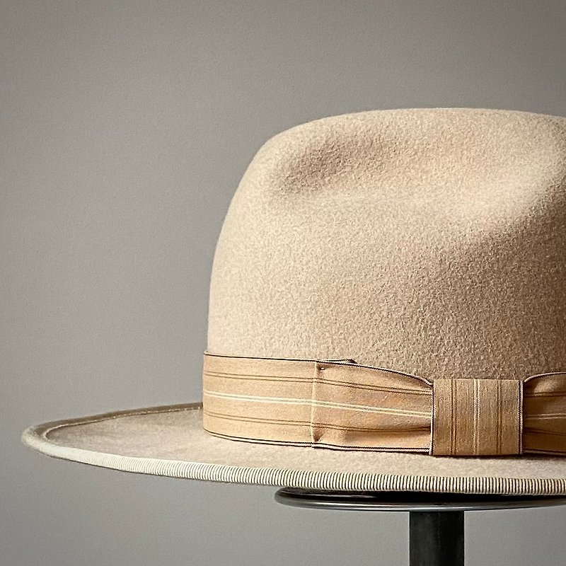 HYOKOU handmade gentleman hat-camel - หมวก - ขนแกะ สีกากี
