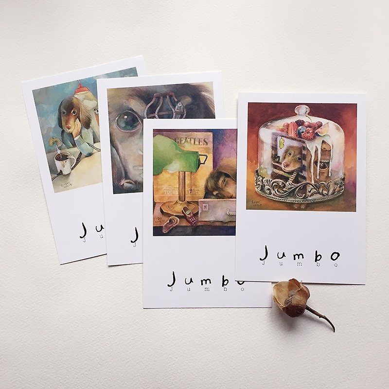 Jumbo明信片(經典組四張) - 卡片/明信片 - 紙 