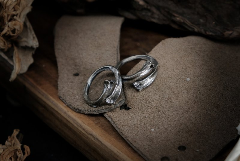 [Mountain Skeleton Period] The remaining memories I—Tibial Opening Ring - General Rings - Sterling Silver Silver