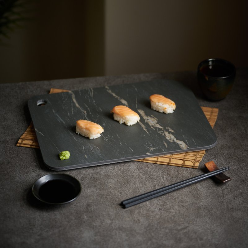 Spanish ceramic cooking plate-Munich - Serving Trays & Cutting Boards - Eco-Friendly Materials Black