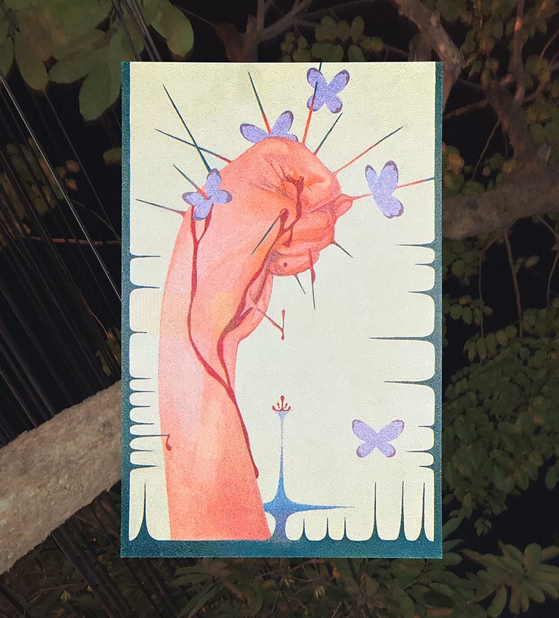 Misery - Medium A4 Risograph Art Print Poster - 卡片/明信片 - 紙 