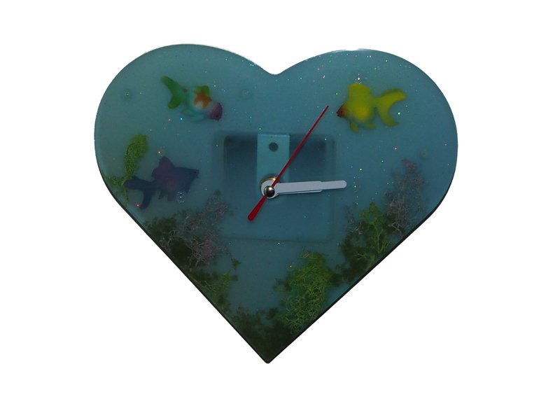 (only one)Fishbowl Clock-5 - 時鐘/鬧鐘 - 塑膠 藍色