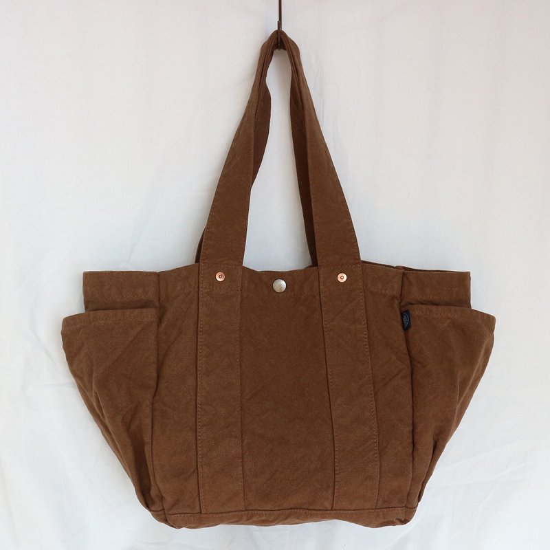 Garden Bag [2024 Autumn/Winter Limited Color: Chocolate] (VC-11) - กระเป๋าถือ - ผ้าฝ้าย/ผ้าลินิน สีนำ้ตาล