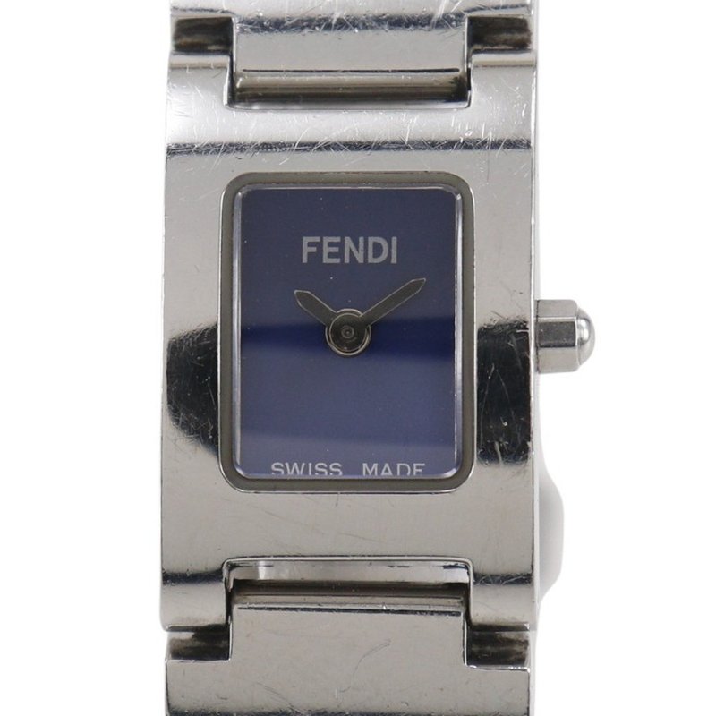 【日本直送】フェンディ FENDI オロロジ 腕時計 3150L SS シルバー クオーツ アナログ表示 ブルー文字盤 レディース【中古】 - 女錶 - 不鏽鋼 藍色
